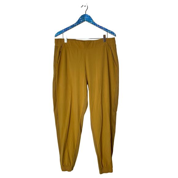 ATHLETA Textured Brooklyn Jogger Golden Yellow Size 16 - Picture 2 of 8